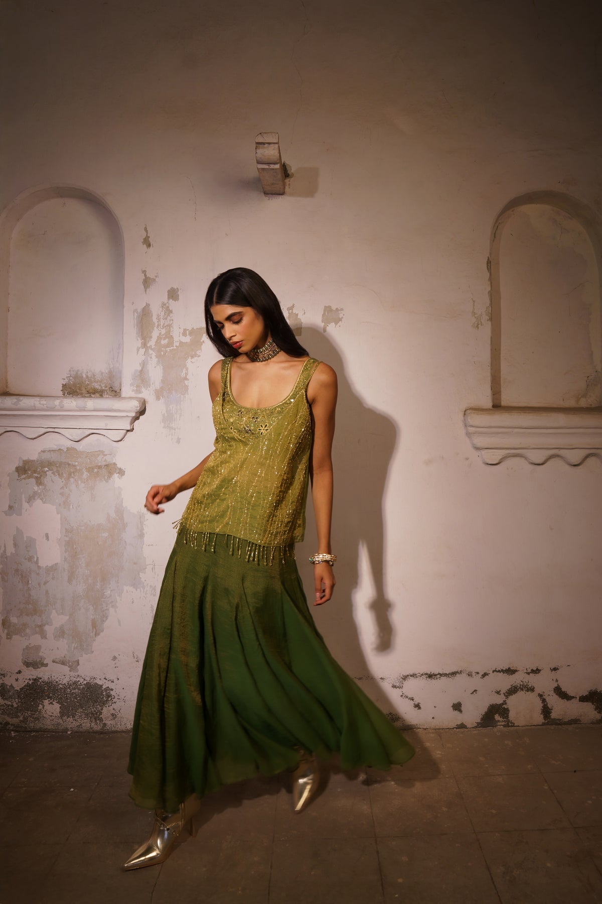 OLIVE GLEAM SET