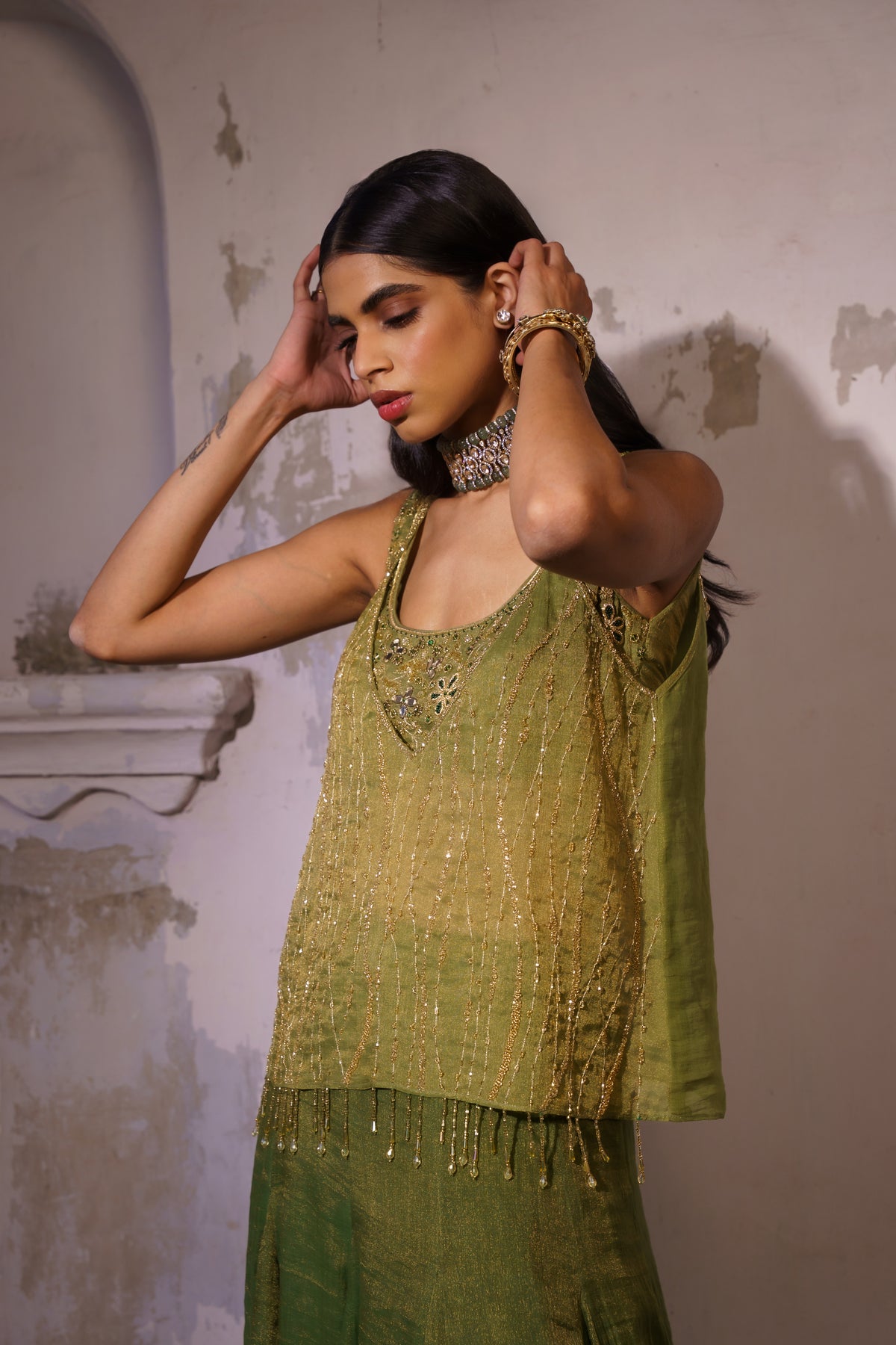OLIVE GLEAM SET