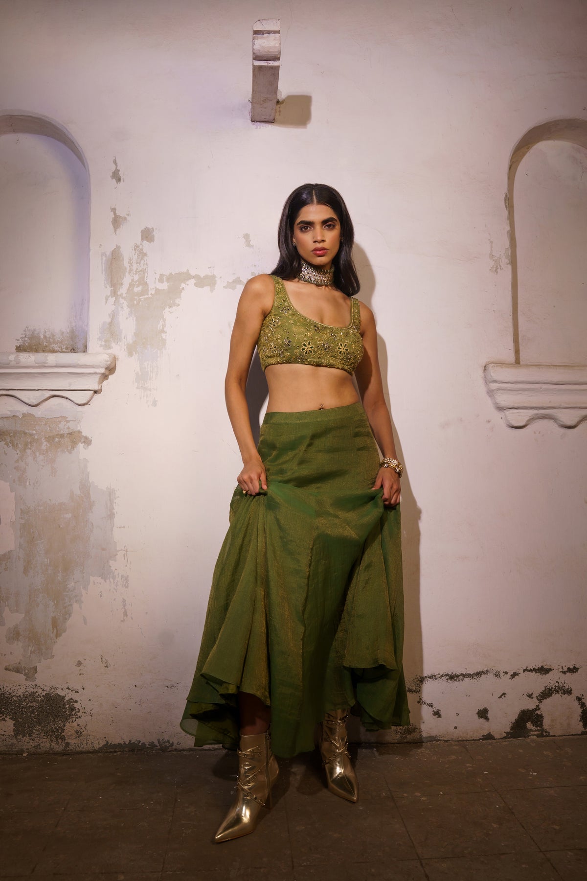 OLIVE GLEAM SET