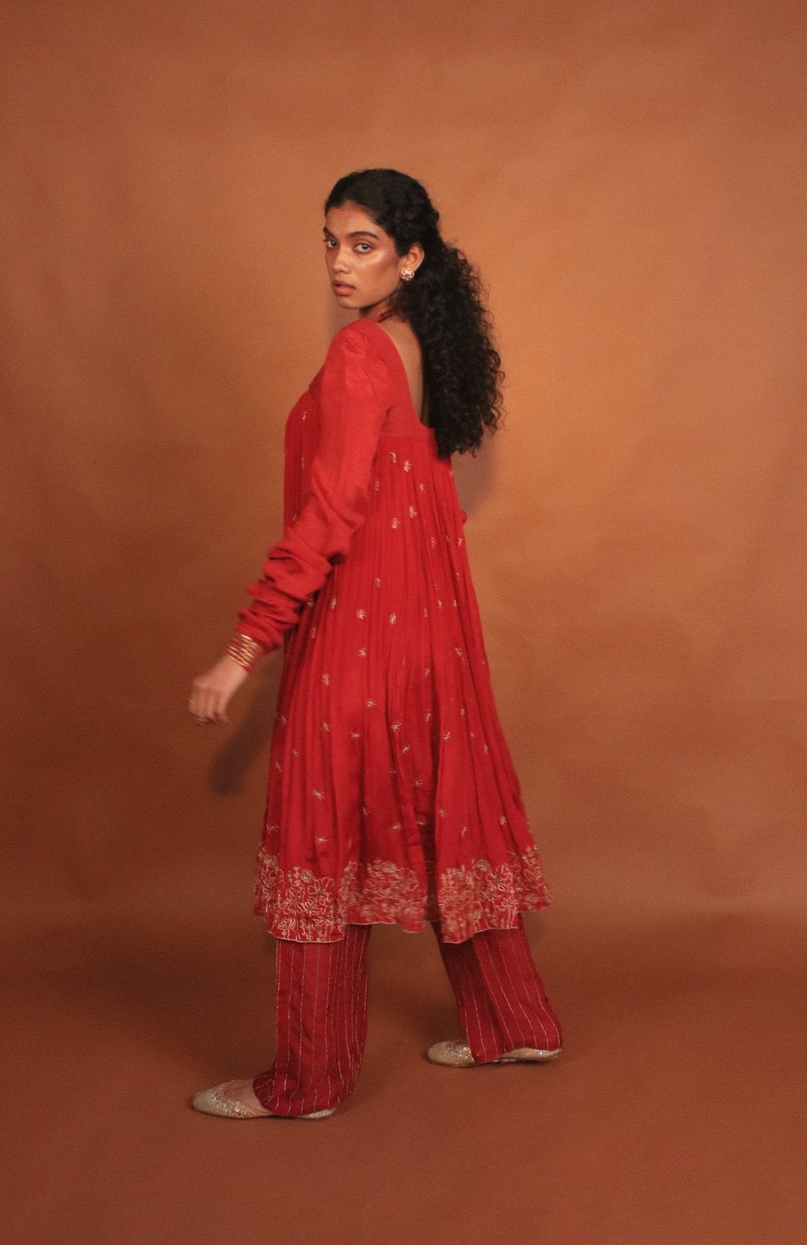 "Serene" - 4 piece embroidered kurta set.