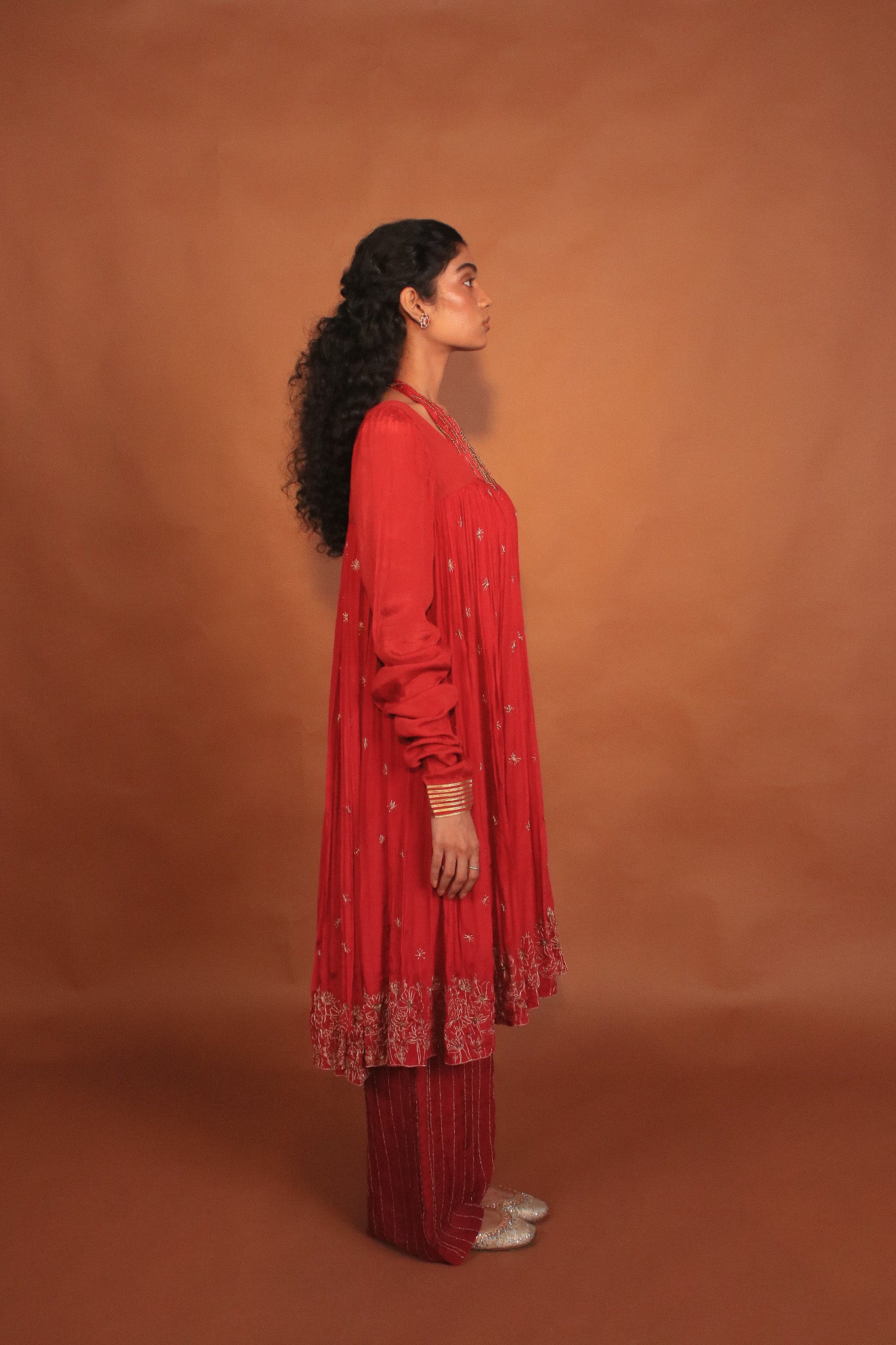 "Serene" - 4 piece embroidered kurta set.