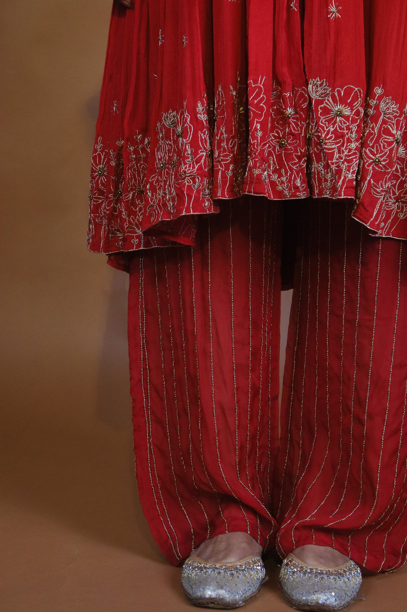 "Serene" - 4 piece embroidered kurta set.